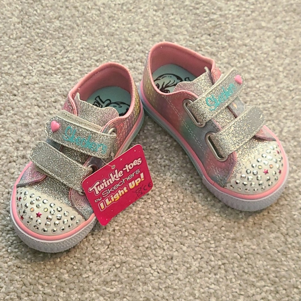 Skechers Twinkle Toes Velcro Toddler Sneakers 5
